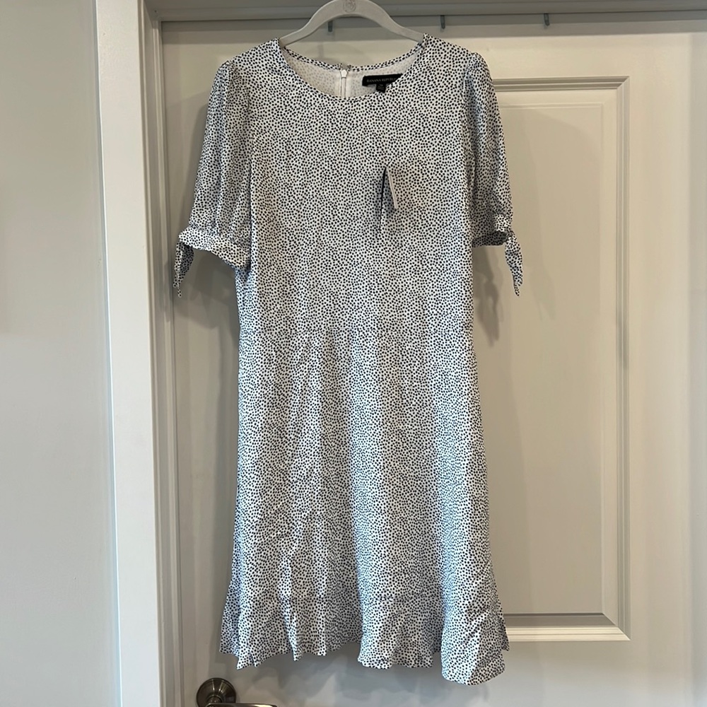 Banana Republic NWT black & white dot dress